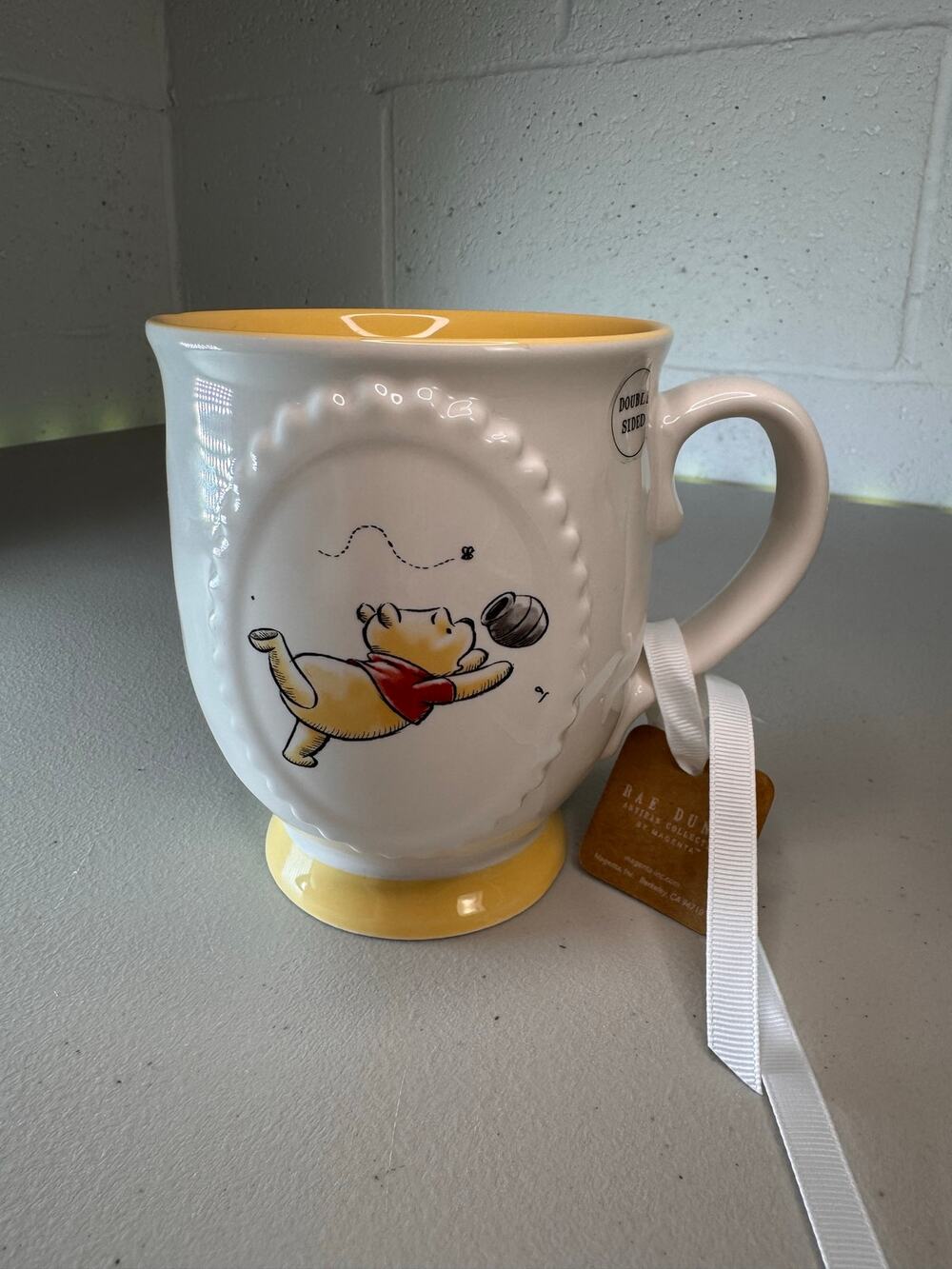 disney winnie the pooh rae dunn 100 years mug upside down sort of day 5”